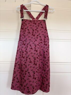 NWT Allegra K Pink Floral Corduroy Dress